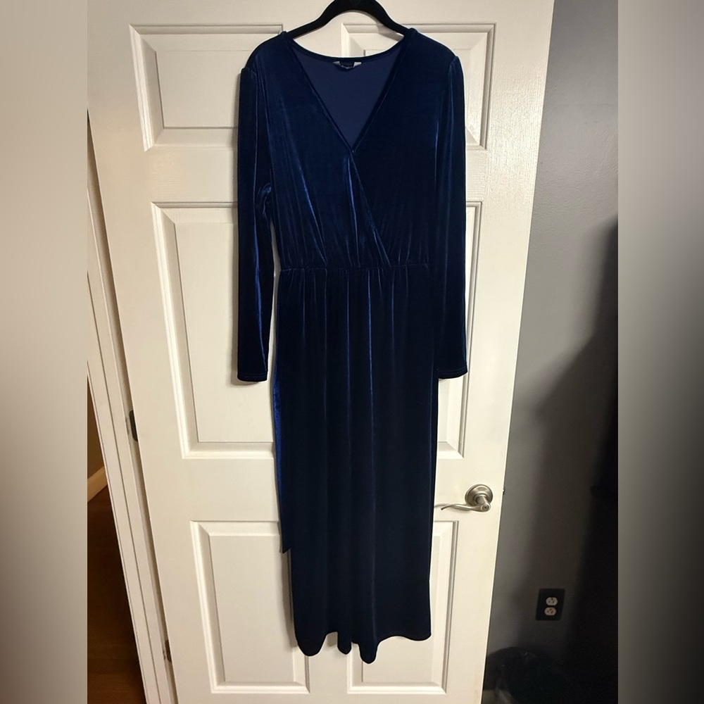 Simple Deep Blue One Piece Jumpsuit